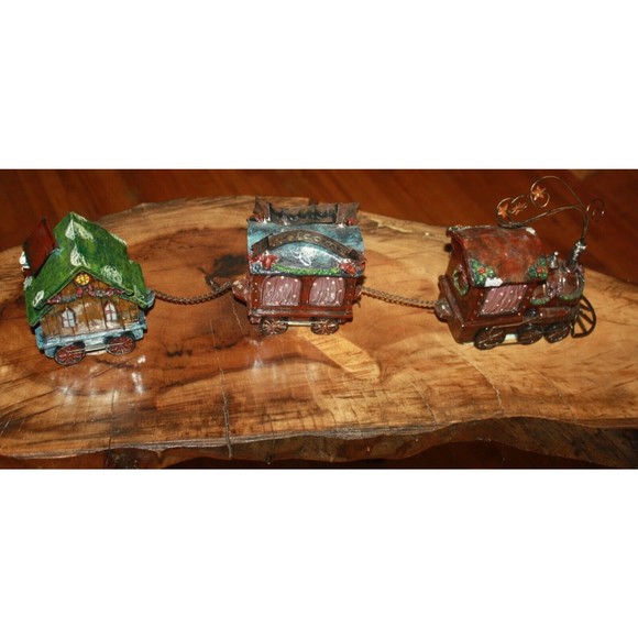 2003 3 Pc. Train Set  #7751 Holiday Collection by Lincolnshire Christmas Decor - Picture 4 of 5